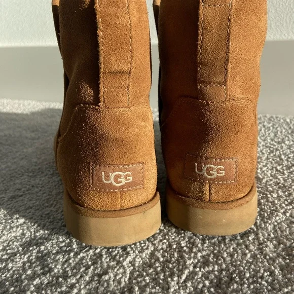 UGG Tan Suede Ankle Boots - Picture 5 of 15